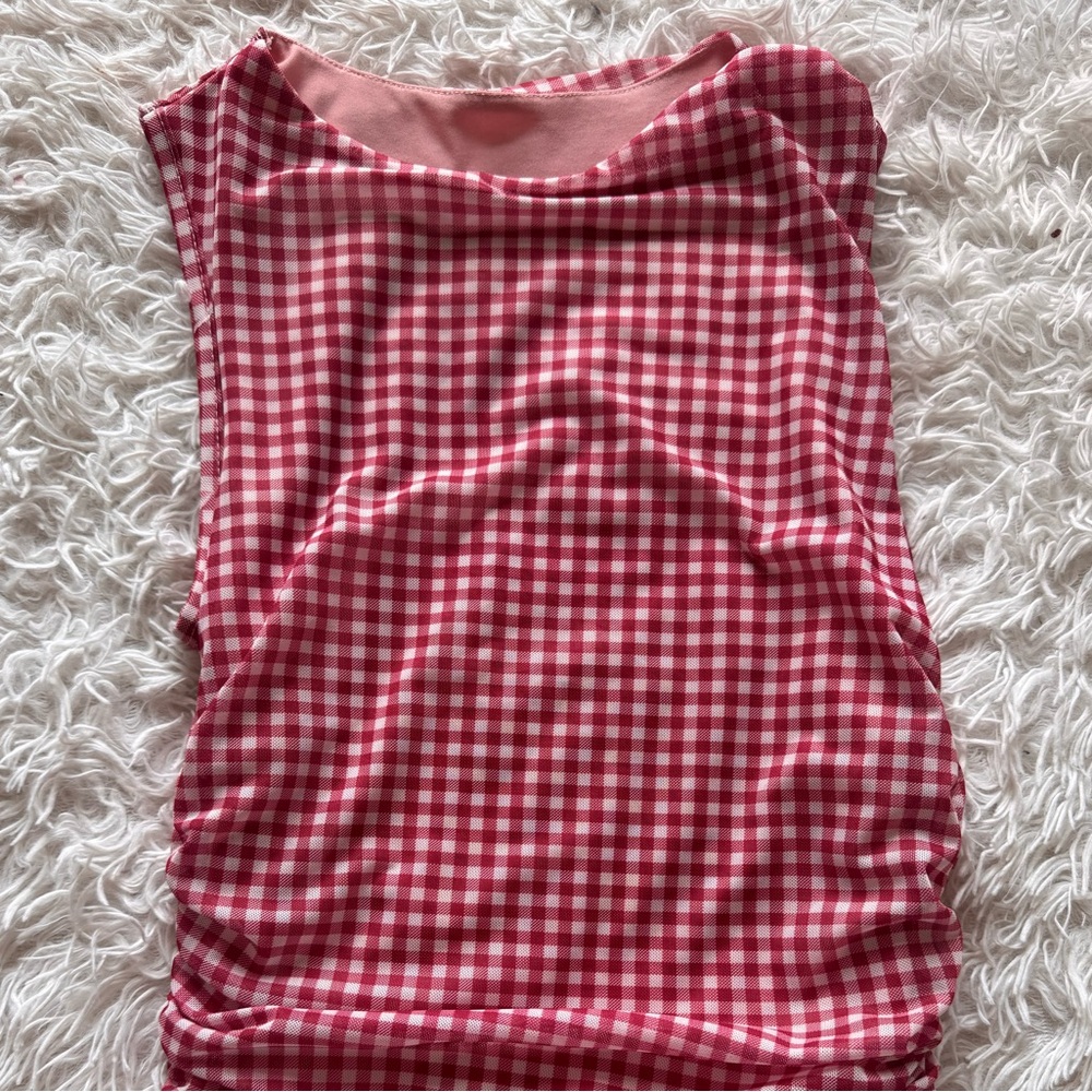 Red Gingham Women's top